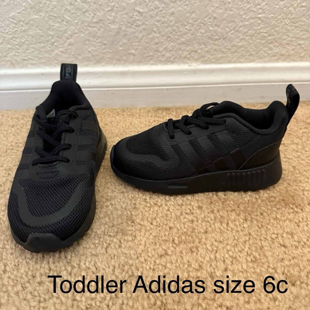 Adidas Toddler Black Sneakers